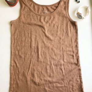 Dark oatmeal colored tank top